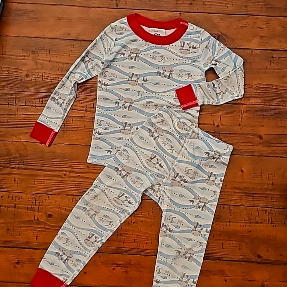 Hanna Andersson long-sleeved Star Wars Imperial Walker pajamas, size 100cm (4)